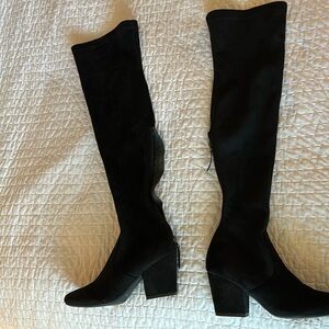 Women’s winter over the knee or scrunch tall black boots